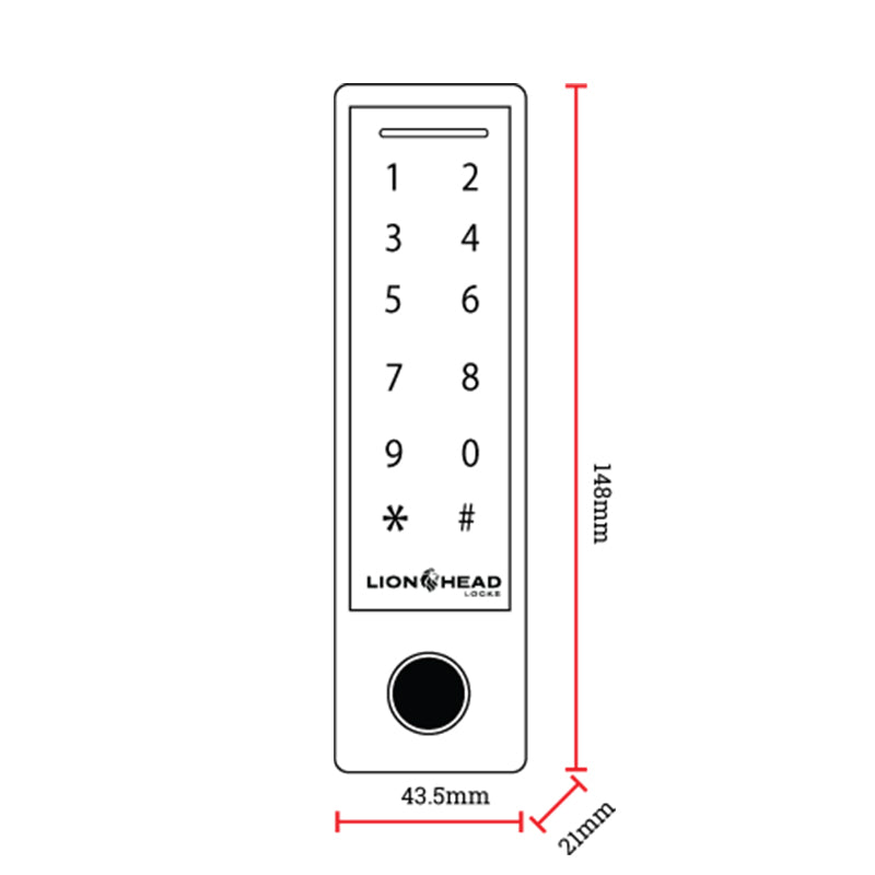 Lion Head Titan Slim Bluetooth Keypad