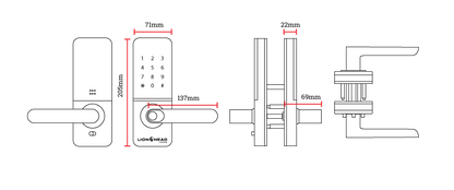 Lion Head Regent LUXE Digital Entrance Lock