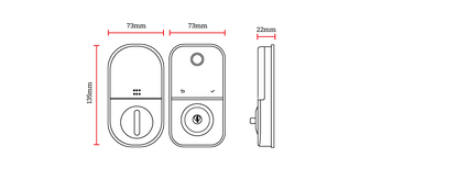 Lion Head Flinders LUXE Digital Dead Bolt