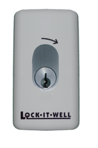 Lock It Well Oval Series Spring Return Key Switch