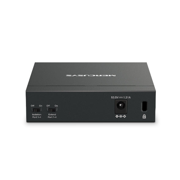TP-Link Mercusys MS105GP 5-Port Gigabit Desktop Switch with 4-Port PoE+ - Front