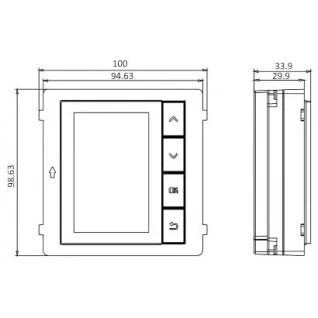 Hikvision KD-DIS, 2nd Gen. Intercom, Door Station Name Scroll Module display module contact list LCD screen