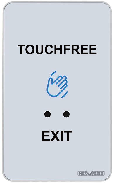 Nemesis Touchless Button Plastic Plate IP68, 12-24VDC