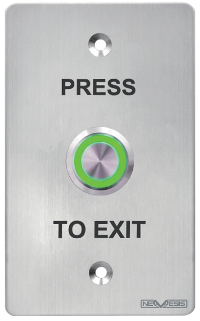 Nemesis Push Button Stainless Steel Illuminated Ring IP66 12-24VDC