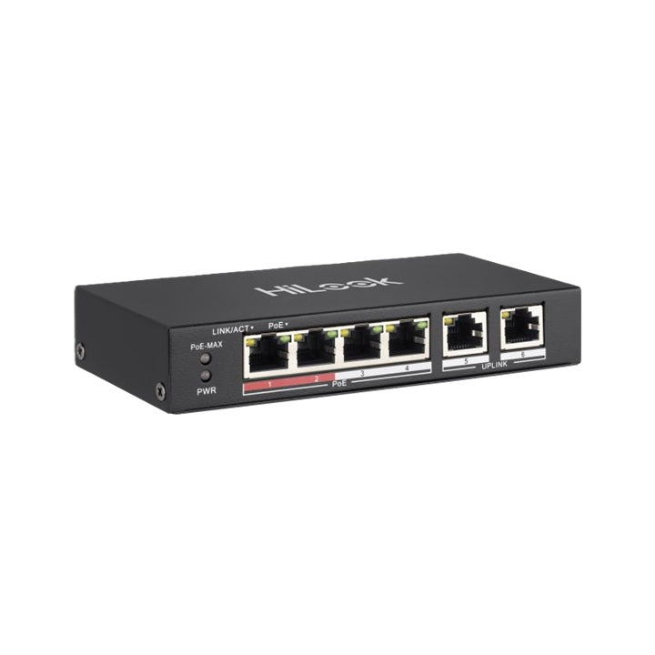 HiLook 4 Port Unmanaged PoE Switch, NS-0106P-35