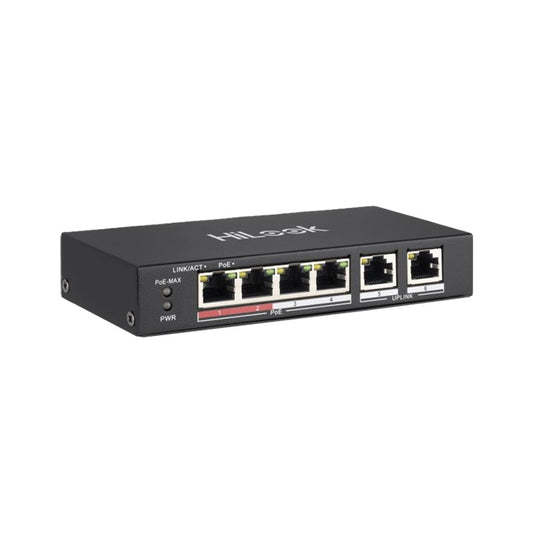 HiLook 4 Port Unmanaged PoE Switch, NS-0106P-35