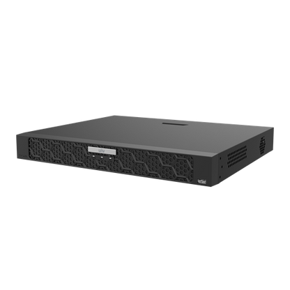 Uniview 16ch NVR, NVR502-16E-IM-G, IM Series SeekFree NVR Up to 32MP, 192Mbps, No PoE - Side View