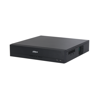 Dahua 32Ch WizSense NVR, 2U, 8HDD, No PoE, DHI-NVR5832-AI/ANZ black surveillance recorder.