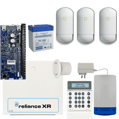 Hills Security Alarm System Reliance XR kit with Optex, Flush Mount