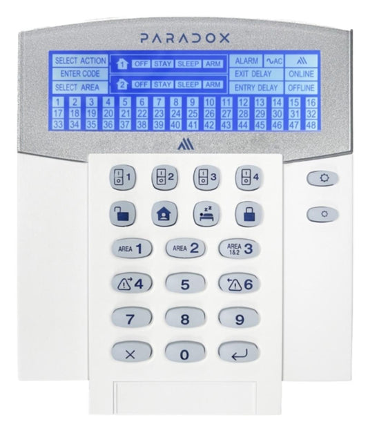 Paradox K38M 48-Zone Wireless Fixed LCD Keypad