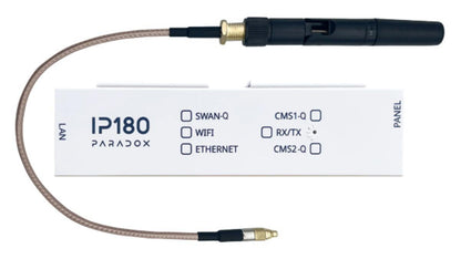 Paradox IP180-IPW Internet Module MQTT, Four Receivers, Ethernet, and Wi-Fi Antenna-With WIFI Antenna