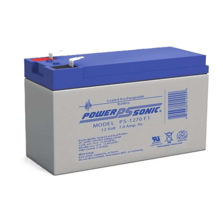 Power Sonic Battery 12V 7AH Sealed Lead Acid, PS-1270 | PS-1270 | CCTVMASTERS.COM.AU