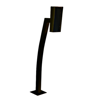 RIK01, Single Height Gooseneck Bollard With Rain Hood