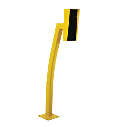 RIK01, Single Height Gooseneck Bollard With Rain Hood