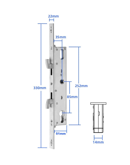 AusLock S3 Super Slim Smart Lock for Sliding Doors