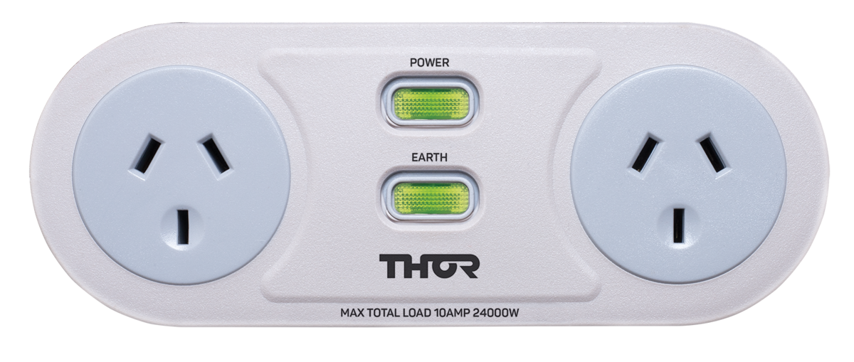 THOR Power Filter broad 2x3 Pin, AU Output, Fire Retardent, 1m cable