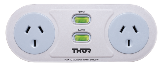 THOR Power Filter broad 2x3 Pin, AU Output, Fire Retardent, 1m cable