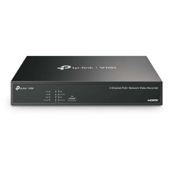 TP-Link Camera 4 Kit 4MP Full-Color Turret IP Camera 4 Channel PoE+ NVR KIT with 2TB HDD | VIGI NK4P-T4425-2T | CCTVMASTERS.COM.AU