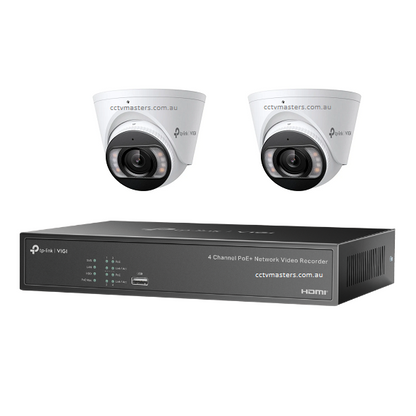 TP-Link InSight Kit, 2 x 8MP Full-Color Turret Network Camera, 4CH NVR