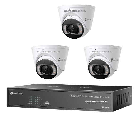 TP-Link InSight Kit, 3 x 5MP Full-Color Turret Network Camera, 4CH NVR