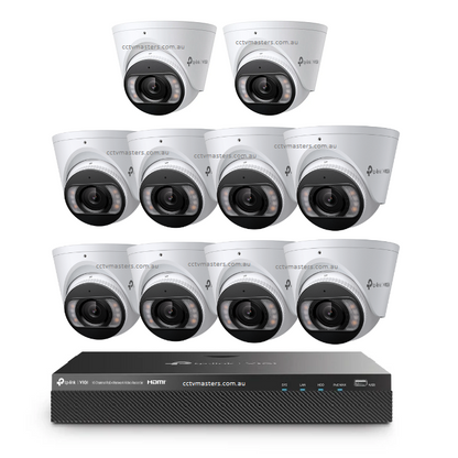 TP-Link InSight Kit, 10 x 8MP Full-Color Turret Network Camera, 16CH NVR