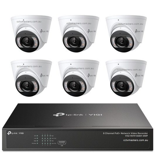 TP-Link InSight Kit, 6 x 5MP Full-Color Turret Network Camera, 8CH NVR