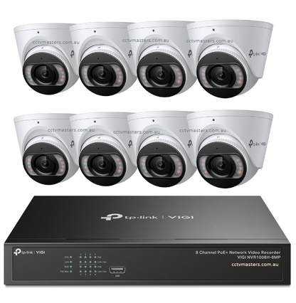 TP-Link InSight Kit, 8 x 8MP Full-Color Turret Network Camera, 8CH NVR