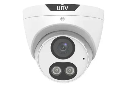 UNV Kit 3x6MP Smart Dual Light Turret Camera design featuring dual light and high-resolution lens.