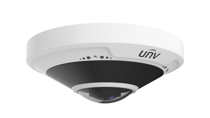 UNV IPC815SRB-DVPF14, Prime-II Series IP Camera White Panoramic 5MP Fisheye 1.4MM IR POE