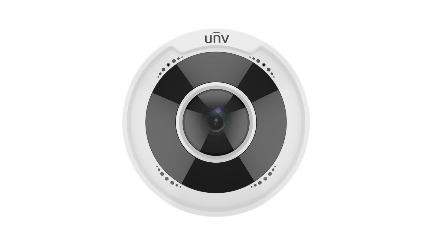 UNV IPC815SRB-DVPF14, Prime-II Series IP Camera White Panoramic 5MP Fisheye 1.4MM IR POE