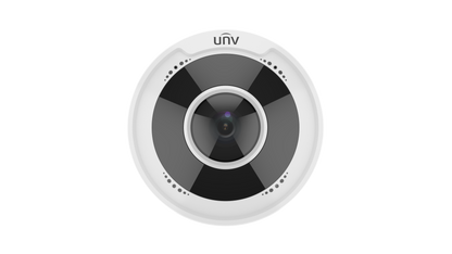 UNV IPC815SRB-DVPF14, Prime-II Series IP Camera White Panoramic 5MP Fisheye 1.4MM IR POE