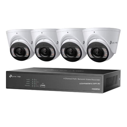 TP-Link InSight Kit, 4 x 5MP Full-Color Turret Network Camera, 4CH NVR