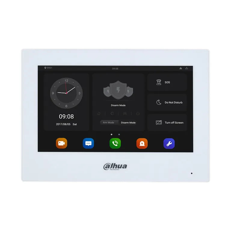 Dahua 7 Inch Touchscreen Android 8.1 Ethernet and  Wi-Fi Monitor 12VDC