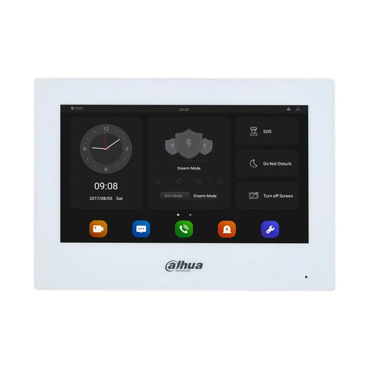 Dahua 7 Inch Touchscreen Android 8.1 Ethernet and  Wi-Fi Monitor 12VDC