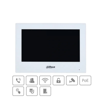 Dahua 7 Inch Touchscreen Android 8.1 Ethernet and  Wi-Fi Monitor 12VDC