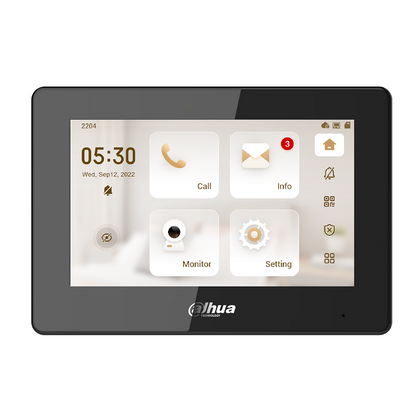 Dahua IP Wi-Fi Intercom Monitor, DHI-VTH5421HW-W, Touch screen 7 Inch New Model