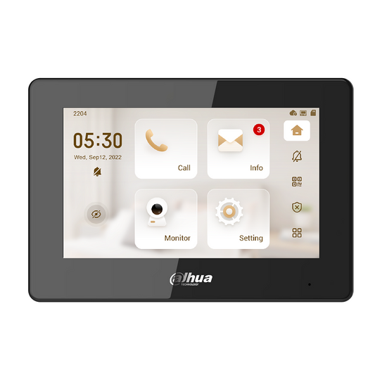 Dahua IP Wi-Fi Intercom Monitor, DHI-VTH5421HW-W, Touch screen 7 Inch New Model