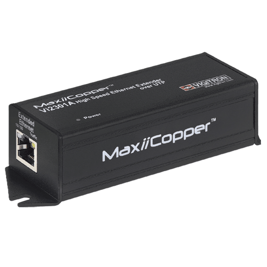 Vigitron PoE Extender up to 914m PoE/PoE+, 12VDC / 24VAC | Vi2301A | CCTVMASTERS.COM.AU