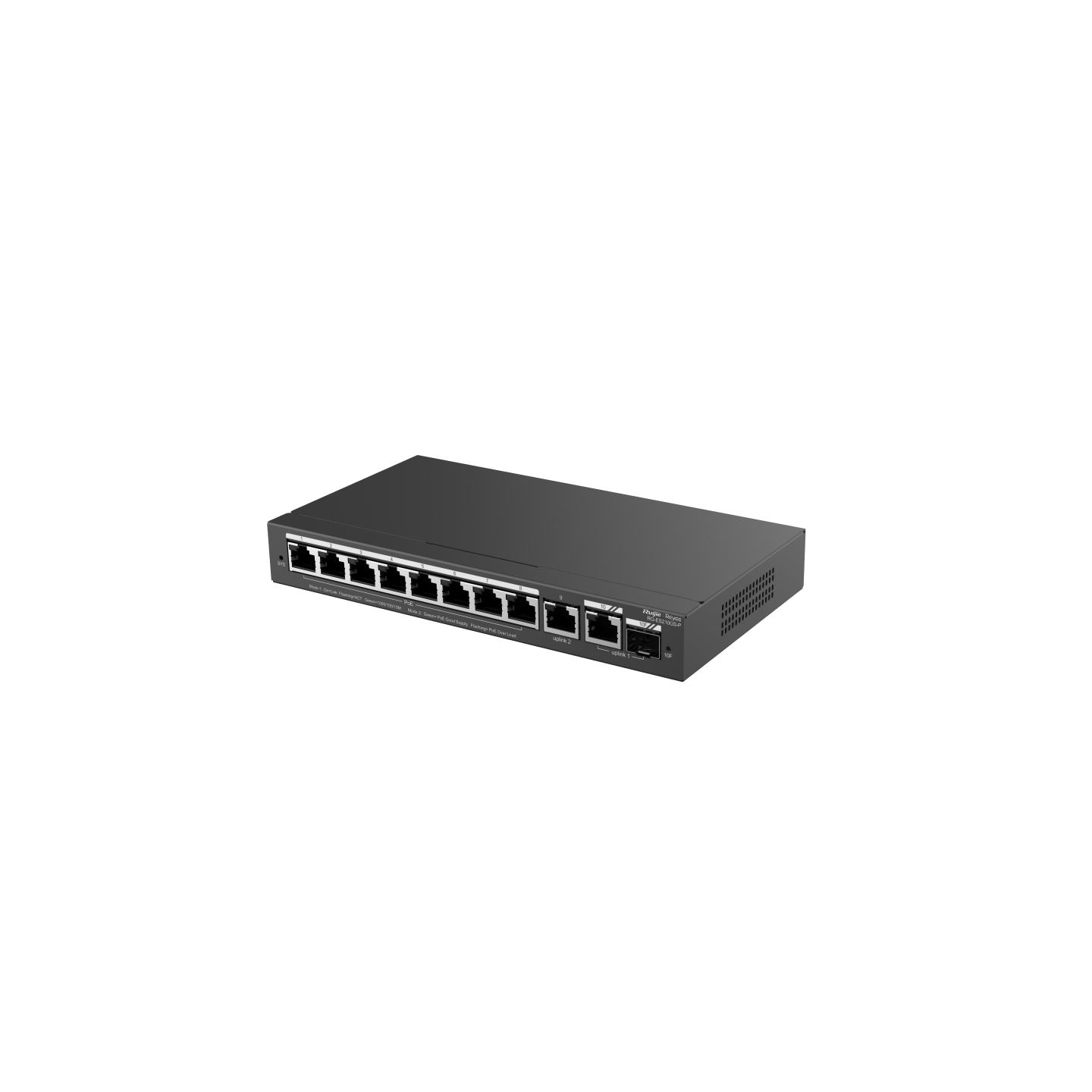 Ruijie Reyee 10-Port Gigabit Smart Cloud Managed PoE Switch, 1 Combo Port