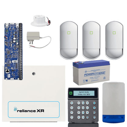 Hills Security Alarm System Reliance XR kit with Optex, Black