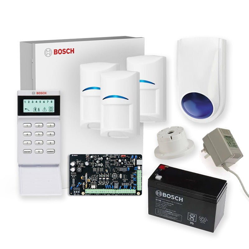 Bosch Alarm Kit, S3K-LCD-PIR-3 Solution 3000 With 3 Pir + Icon Codepad+Bosch7015