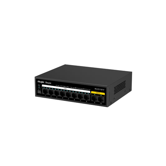 Ruijie Reyee 10-Port 10/100 Mbps Unmanaged PoE Switch