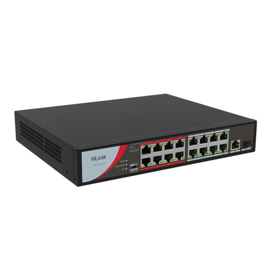 HiLook 16 Port Unmanaged PoE Switch, NS-0318P-130(B)