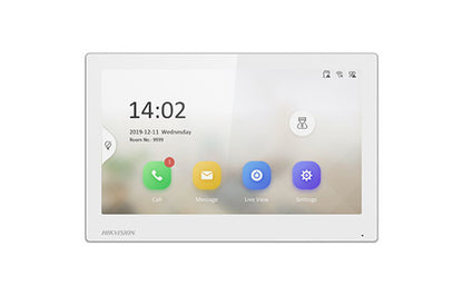 Hikvision Gen2 IP-Based 7 inch Indoor Intercom Station Wifi WHITE, DS-KH6350-WTE1 | DS-KH6350-WTE1-W | CCTVMASTERS.COM.AU