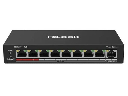 HiLook 8 Port Unmanaged PoE Switch, NS-0109P-60(B)