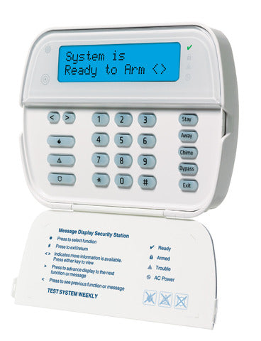 DSC WT5500 Wireless 2-Way Wire-Free LCD Keypad with 2x16 Full Message Display, Desk Stand Mount and Power Supply Adapter