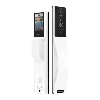 Auslock Digital Lock Space Alloy Smart Push/Pull, White