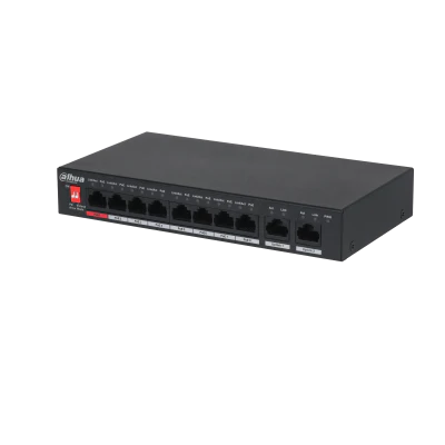 Dahua 10 Port with 8 Port POE Switch (Unmanaged), DH-PFS3010-8ET-96-V2