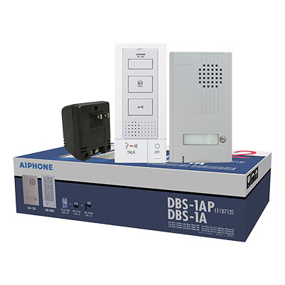 Aiphone DB Series 1 Door / 1 Master Kit, Inc. DA-1DS, DB1-MD, 16VAC1500/5