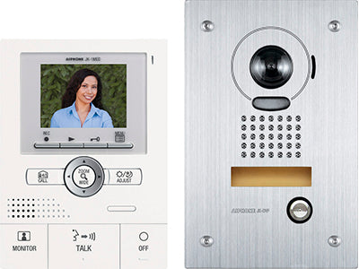 Aiphone JK Series 2/4-Wire Intercom 1 Button Video Door Station Kit